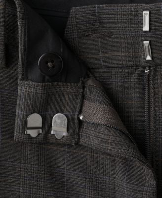 Women's Check Pleated Pants