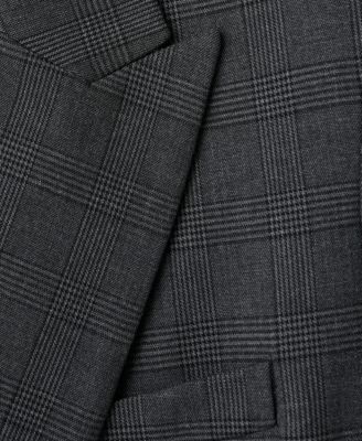 Women's Double-Breasted Check Suit Jacket