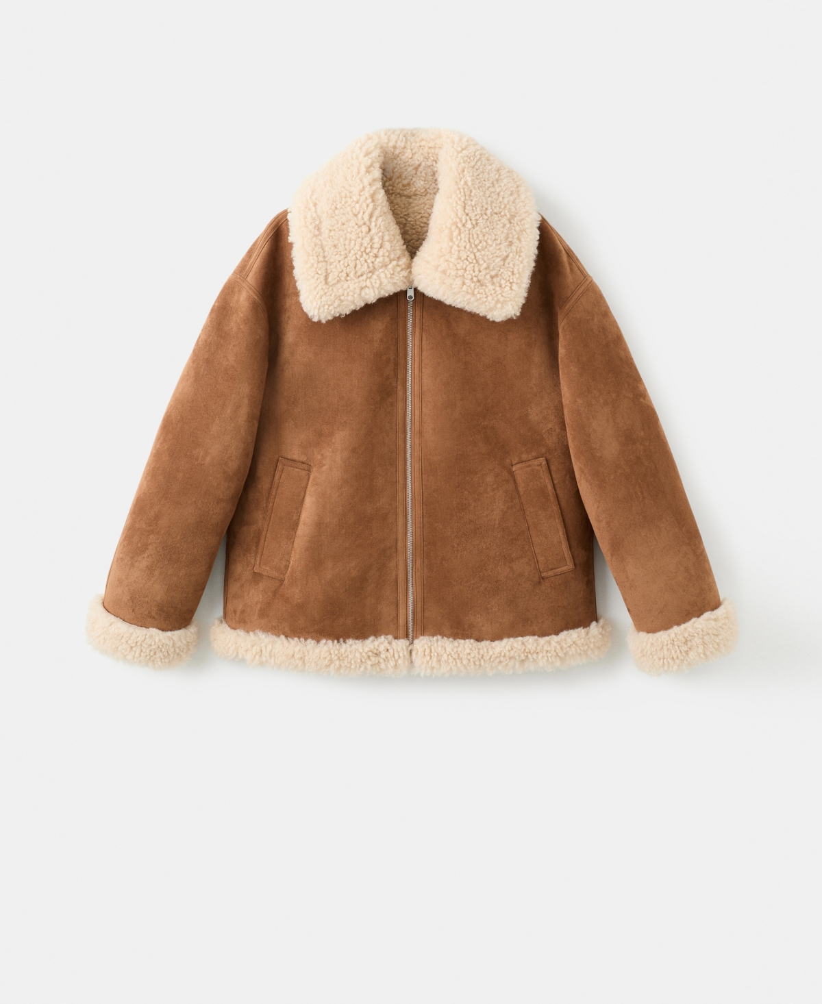 Mango Women's Shearling And Suede-Effect Jacket