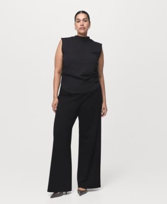 Women's Elastic Waist Straight-Fit Pants