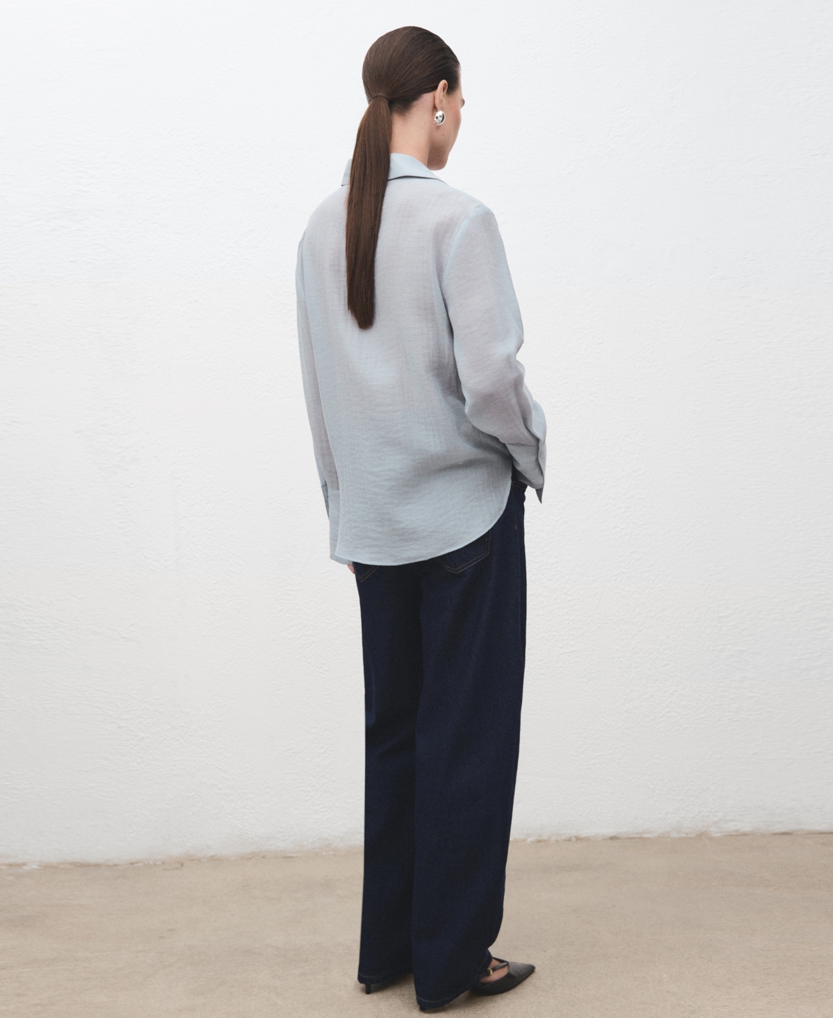 Mango Women's Embroidered Lyocell Blouse