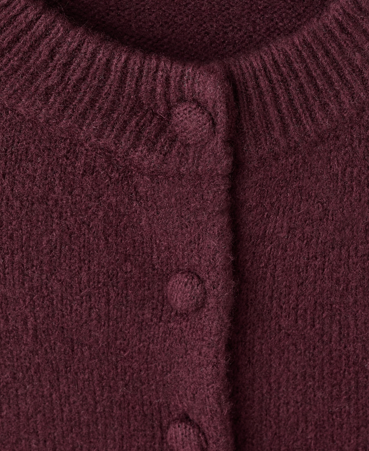 Mango Women's Ruffle Knit Cardigan In Burgundy