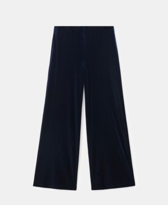 Women's Velvet Wide-Leg Pants