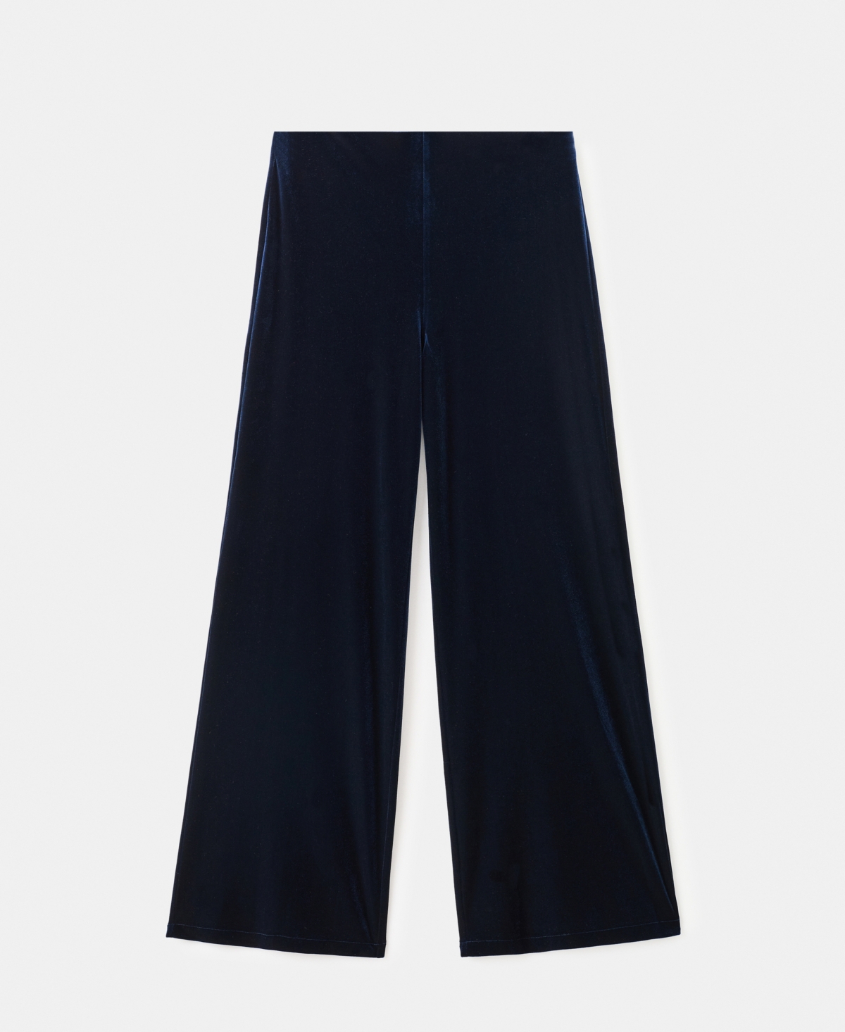 Mango Women's Velvet Wide-leg Trousers In Blue