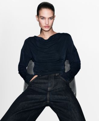 Women's Draped Neck Top