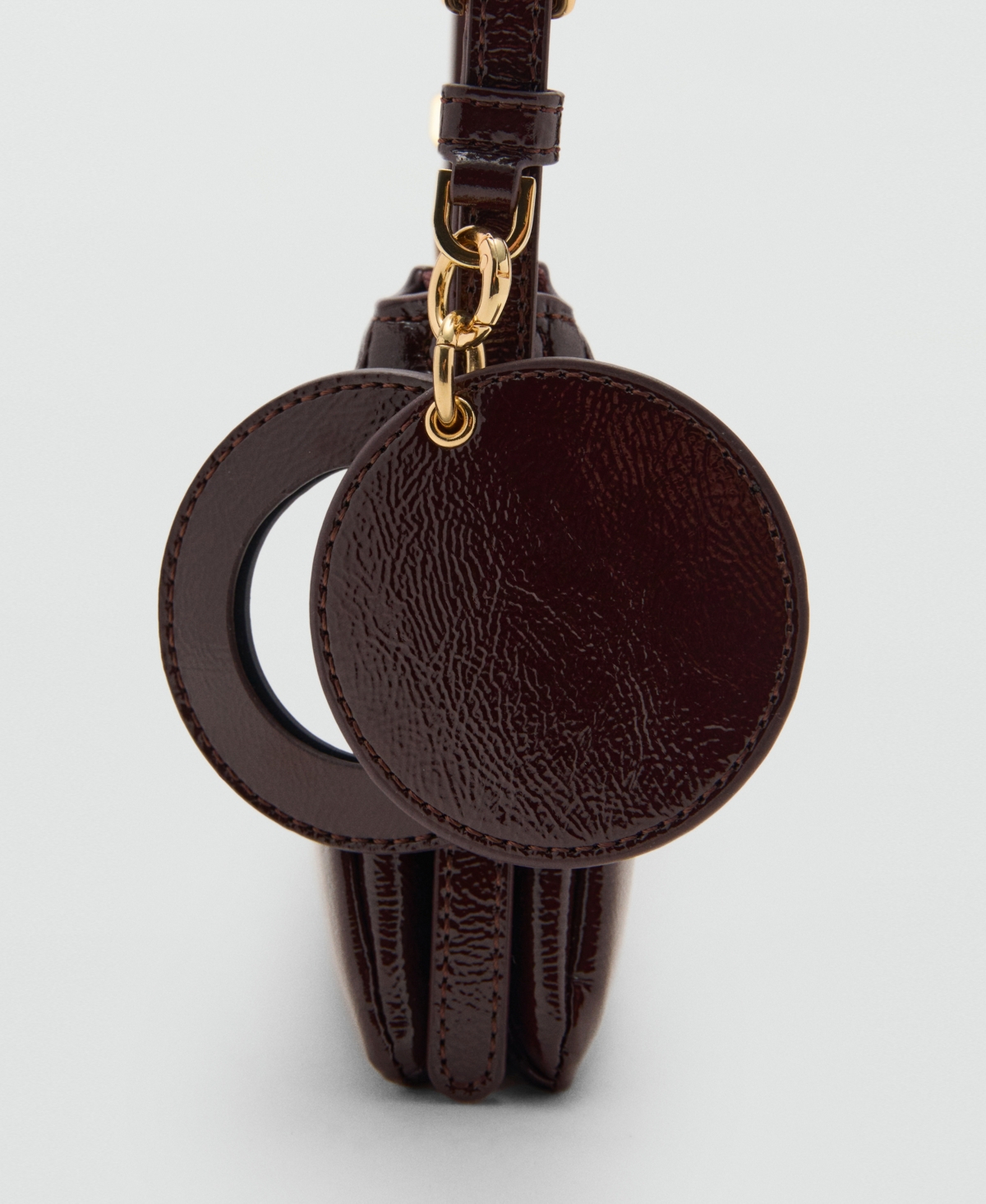 Mango Women's Shiny Shoulder Bag