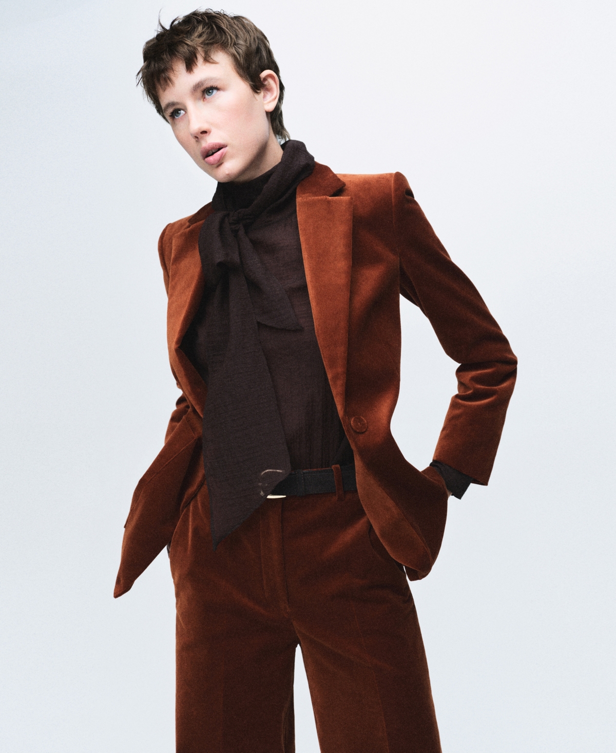 Mango Women's Pockets Velvet Jacket In Multi