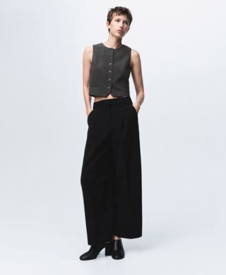 Women's Check Suit Vest