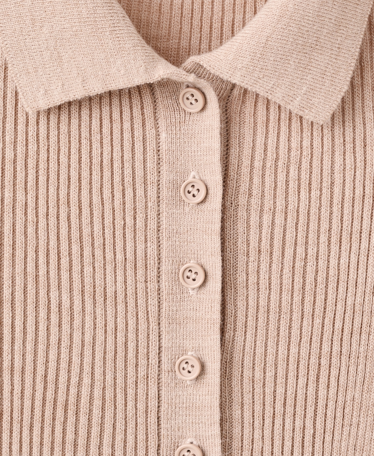 Mango Women's Ribbed Knitted Polo-Neck Playsuit