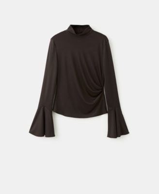 Women's Flared Sleeves Fitted Top