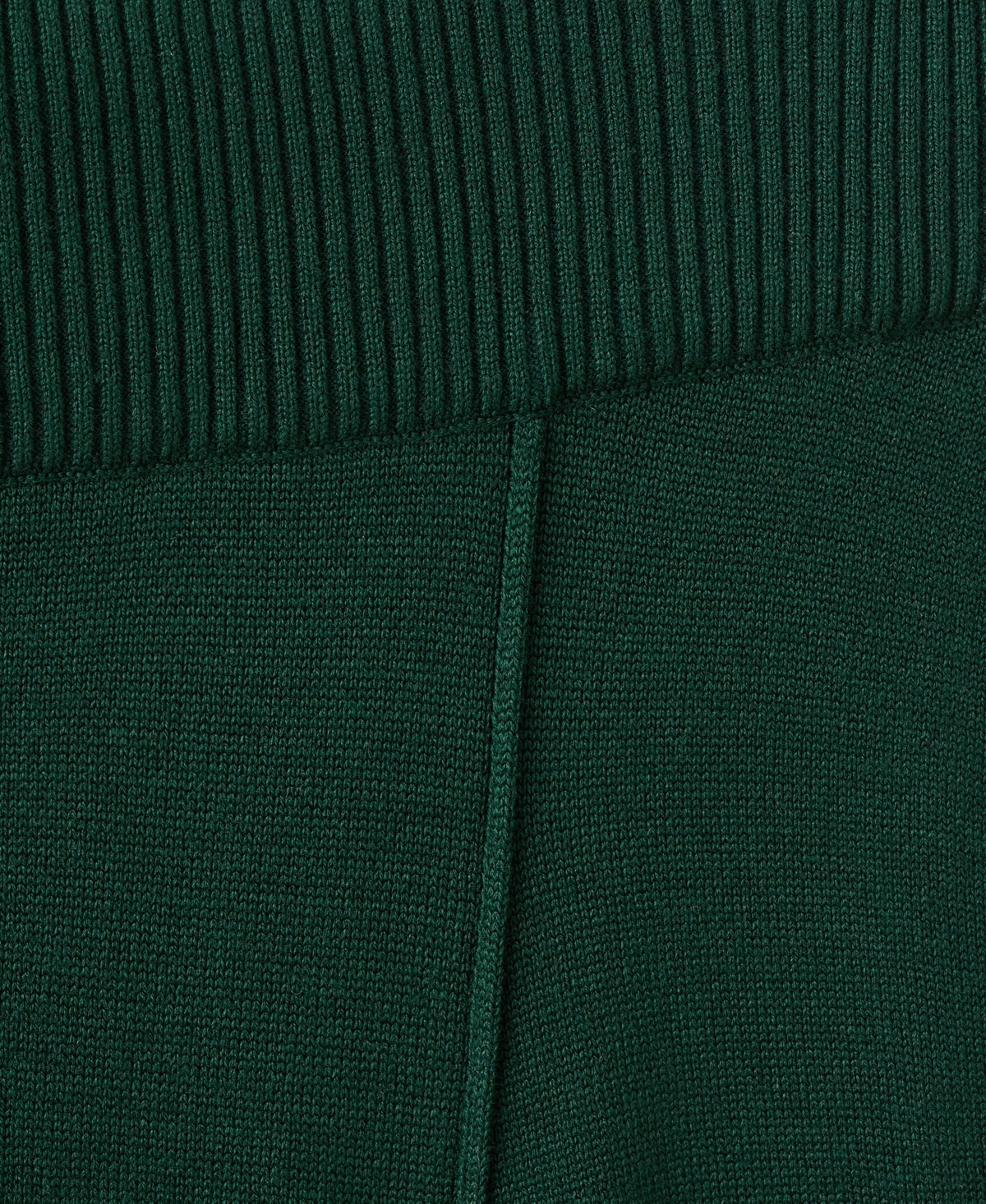 Mango Women's Stitching Detail Knitted Trousers In Green