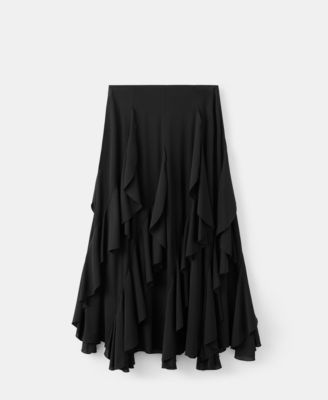 Women's Asymmetrical Ruffled Skirt