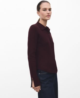 Women's Shirt Collar Cardigan