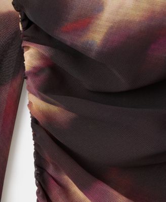 Women's Tie-Dye Ruched Dress