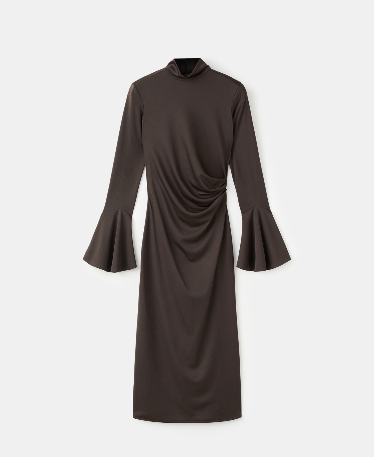 Mango Women's Bell Sleeves Fitted Dress