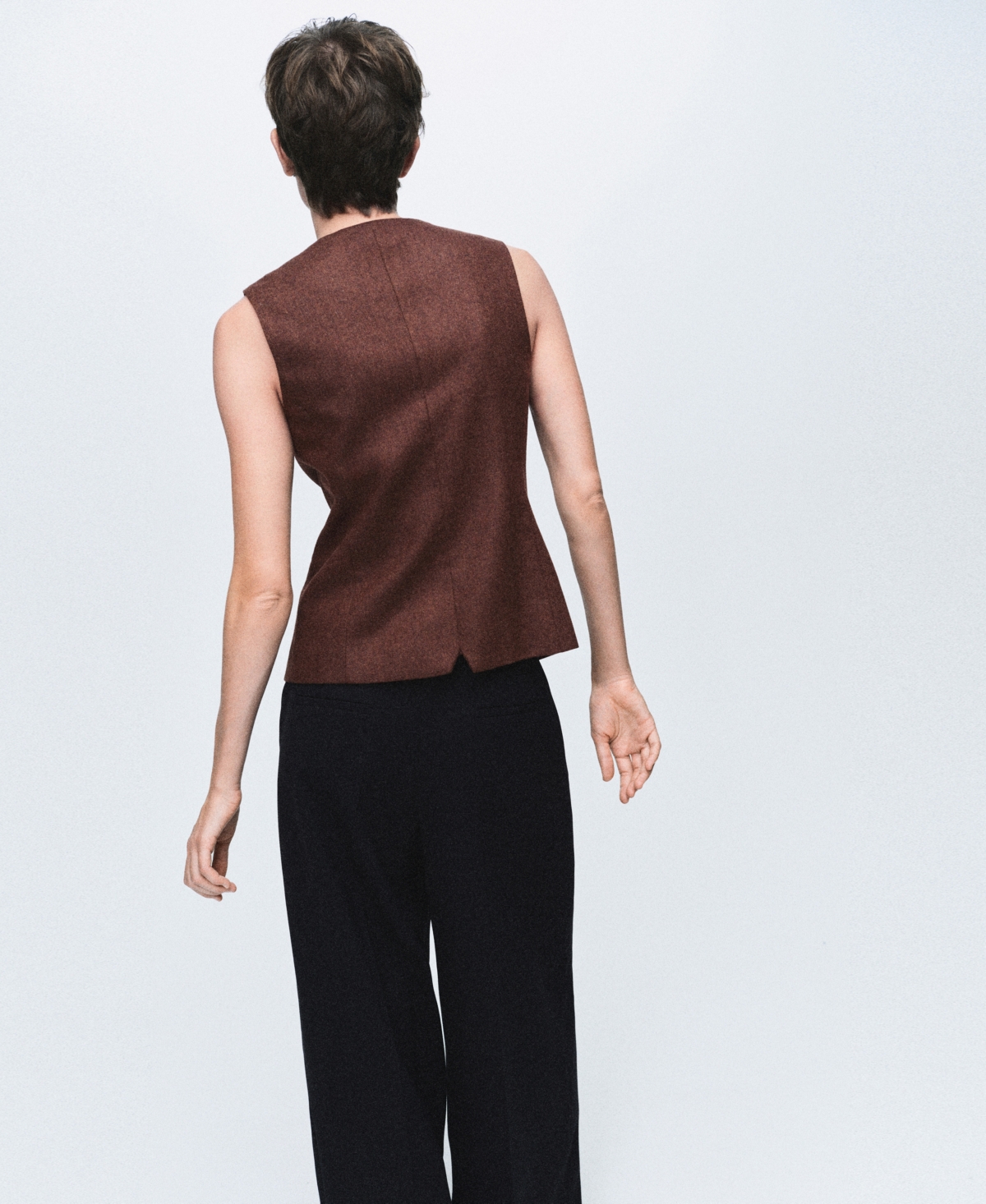 Mango Women's Wool-Blend Buttons Vest