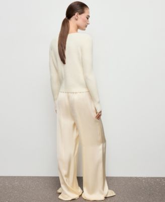 Women's Knitted Ribbed Sweater