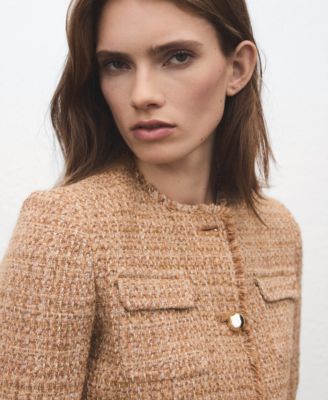 Women's Frayed Ends Tweed Jacket