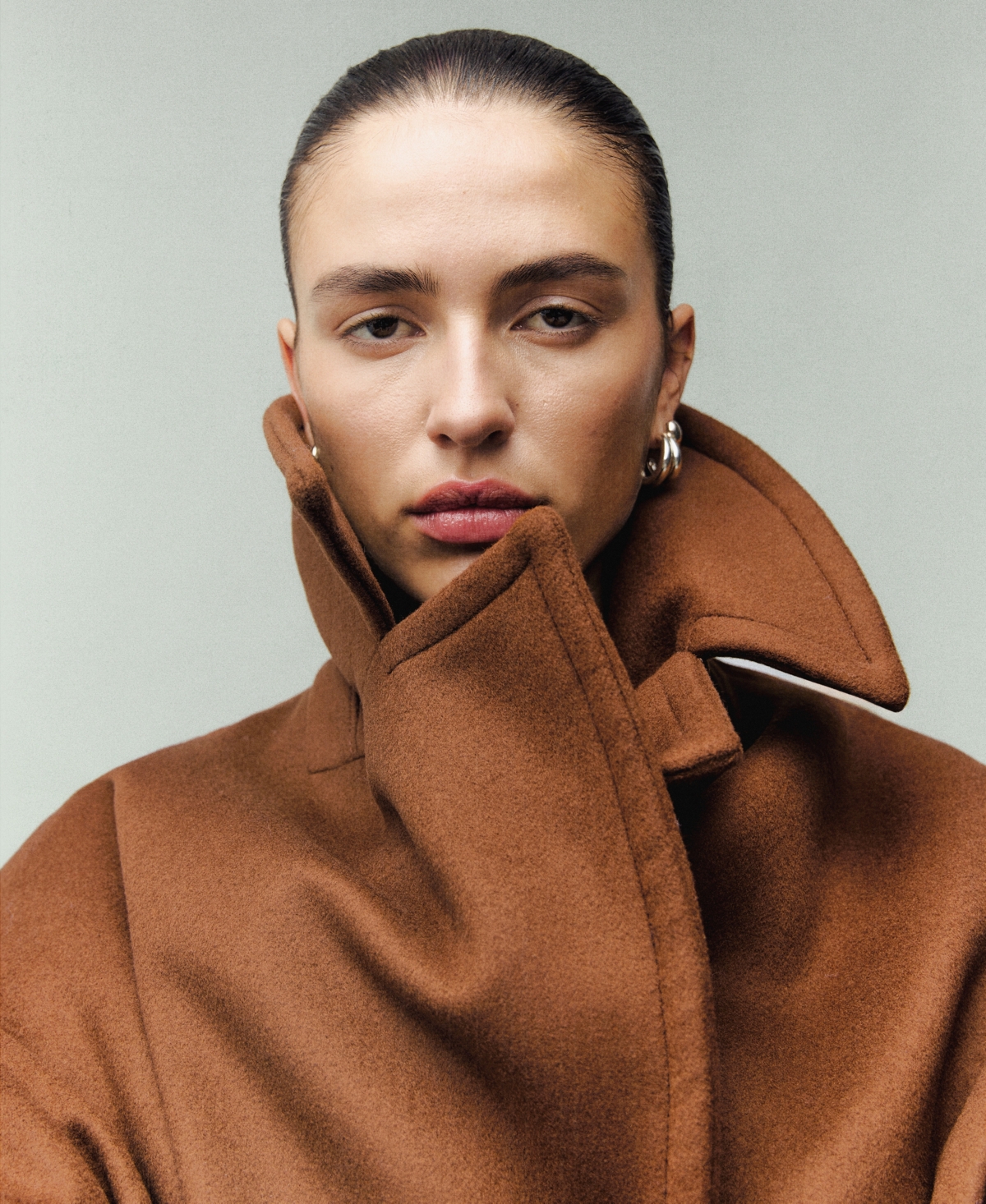 Mango Women's Lapel Manteco Wool Coat In Brown