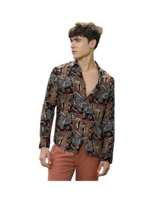 Men's Impressionistic Foliage Shirt