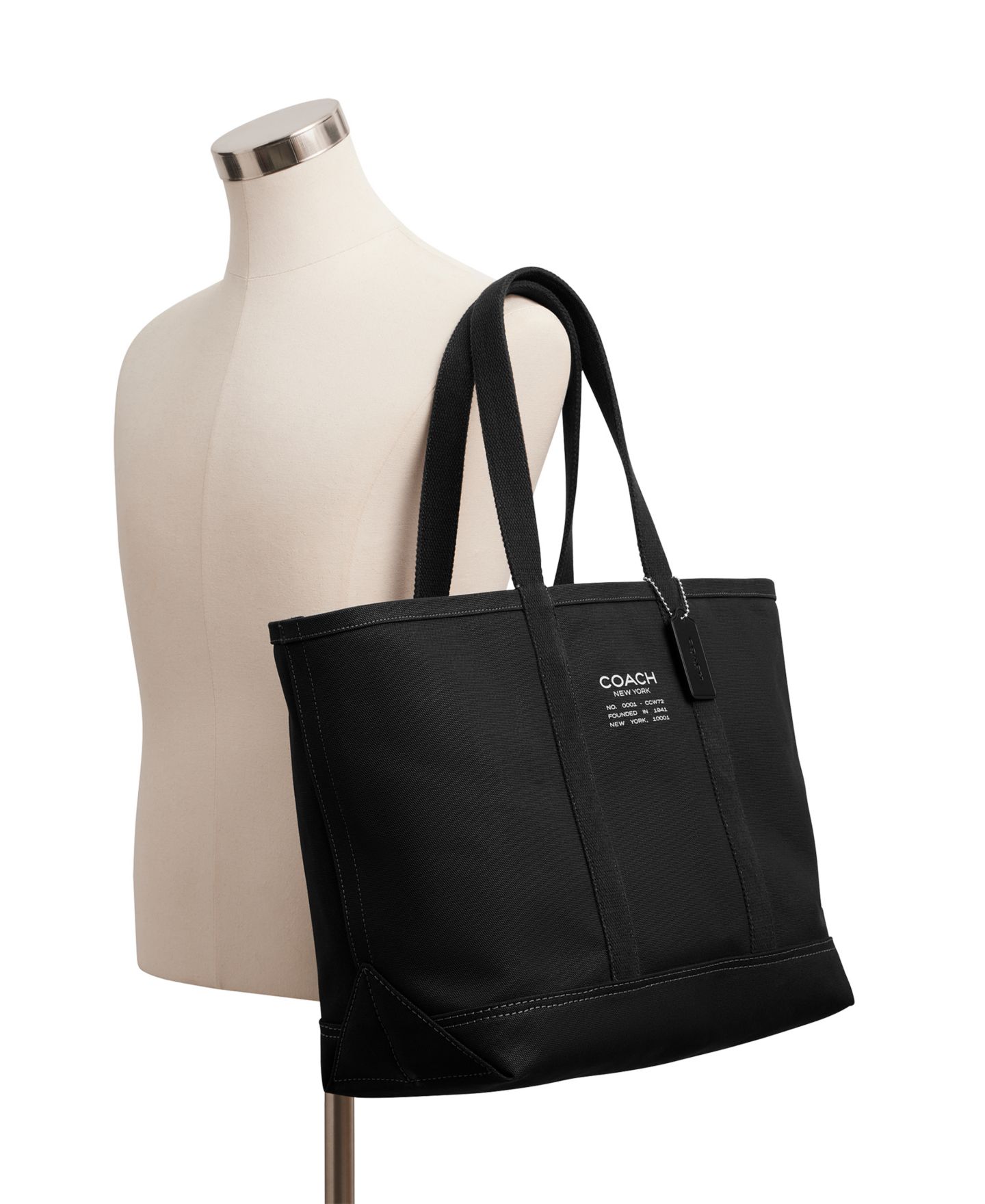 Мужская сумка COACH Utility Canvas, цвет: Чёрный — фото 6