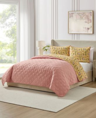 Ardenna Floral 3-Pc. Quilt Set, King
