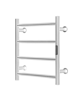 4 Bars Towel Warmer Rack, Wall Mounted Heated Towel Rack for Bathroom