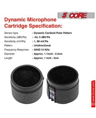 Microphone Replacement Cartridge 20Pc Capsule