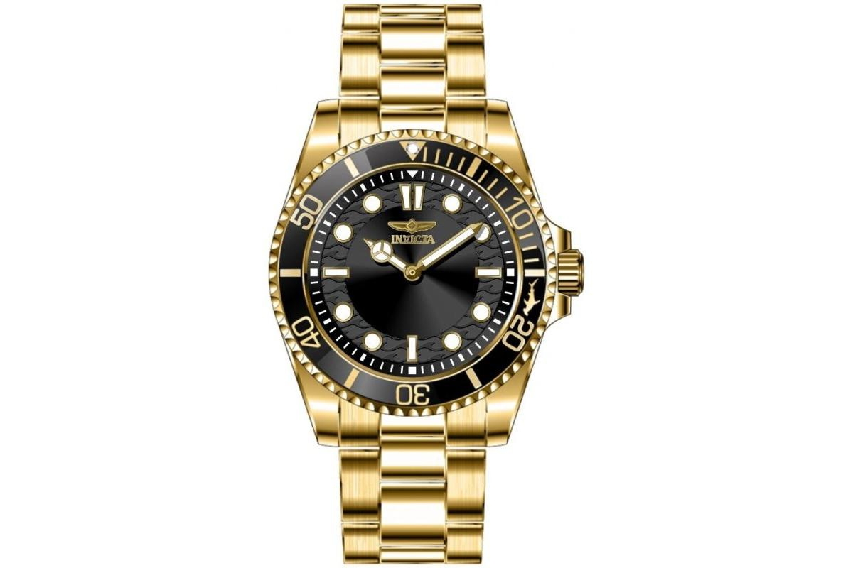 Invicta Men's 49701 Pro Diver Quartz PC20S Black Dial Watch