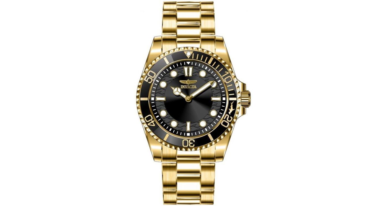 Men's 49701 Pro Diver Quartz PC20S Black Dial Watch