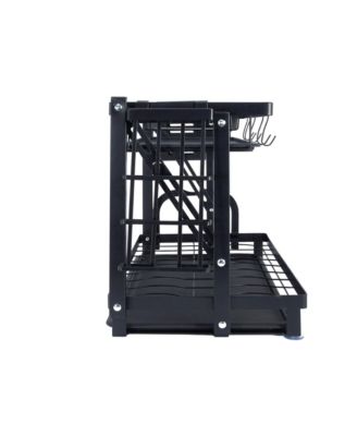 Metal 2-Tier Countertop Caddy, Black