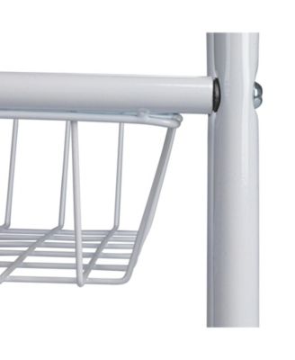 3-Tier Slim Storage Cart, White