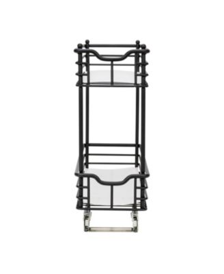 Glidez Multipurpose Steel Pull-Out Storage Organizer, 2-Tier Design, Black