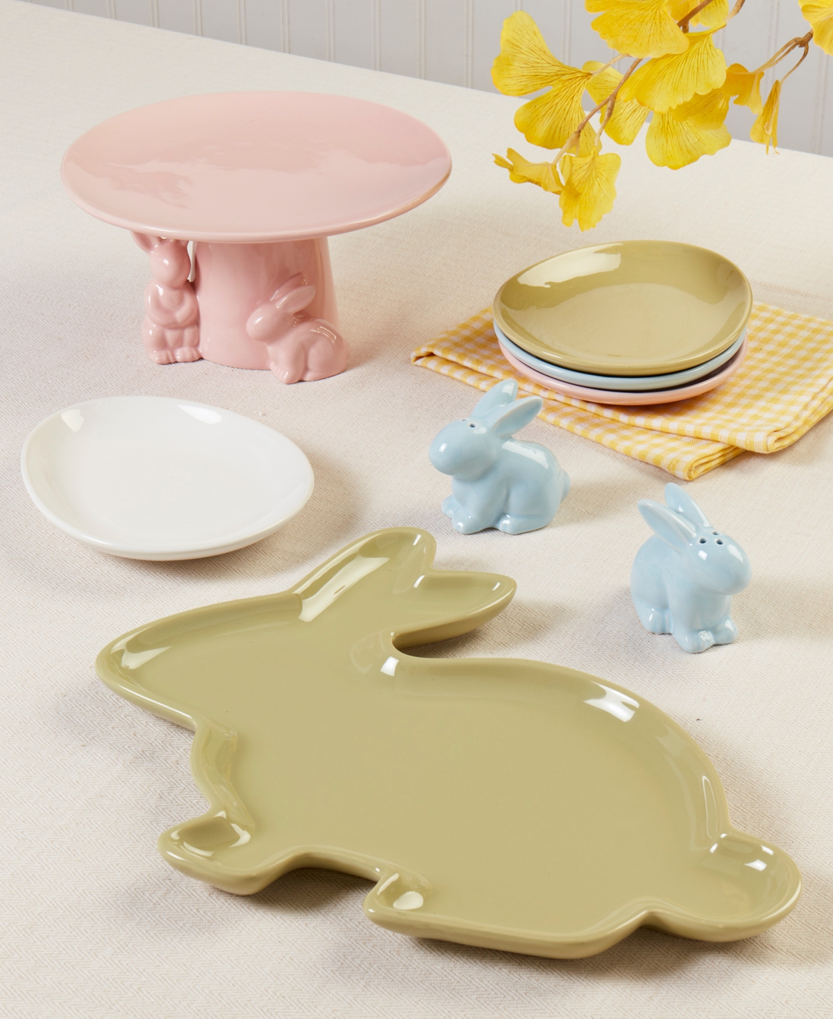 Haven 14" Stoneware Bunny Serving Tray