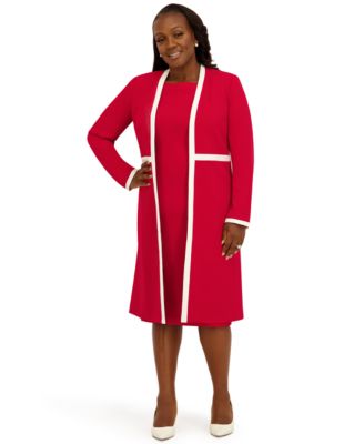 Women's Framed Waist Seam Open Topper Jacket, Regular & Plus