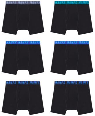 Hanes - Boys' 8-18 Solid Boxer Briefs, Pack of 6