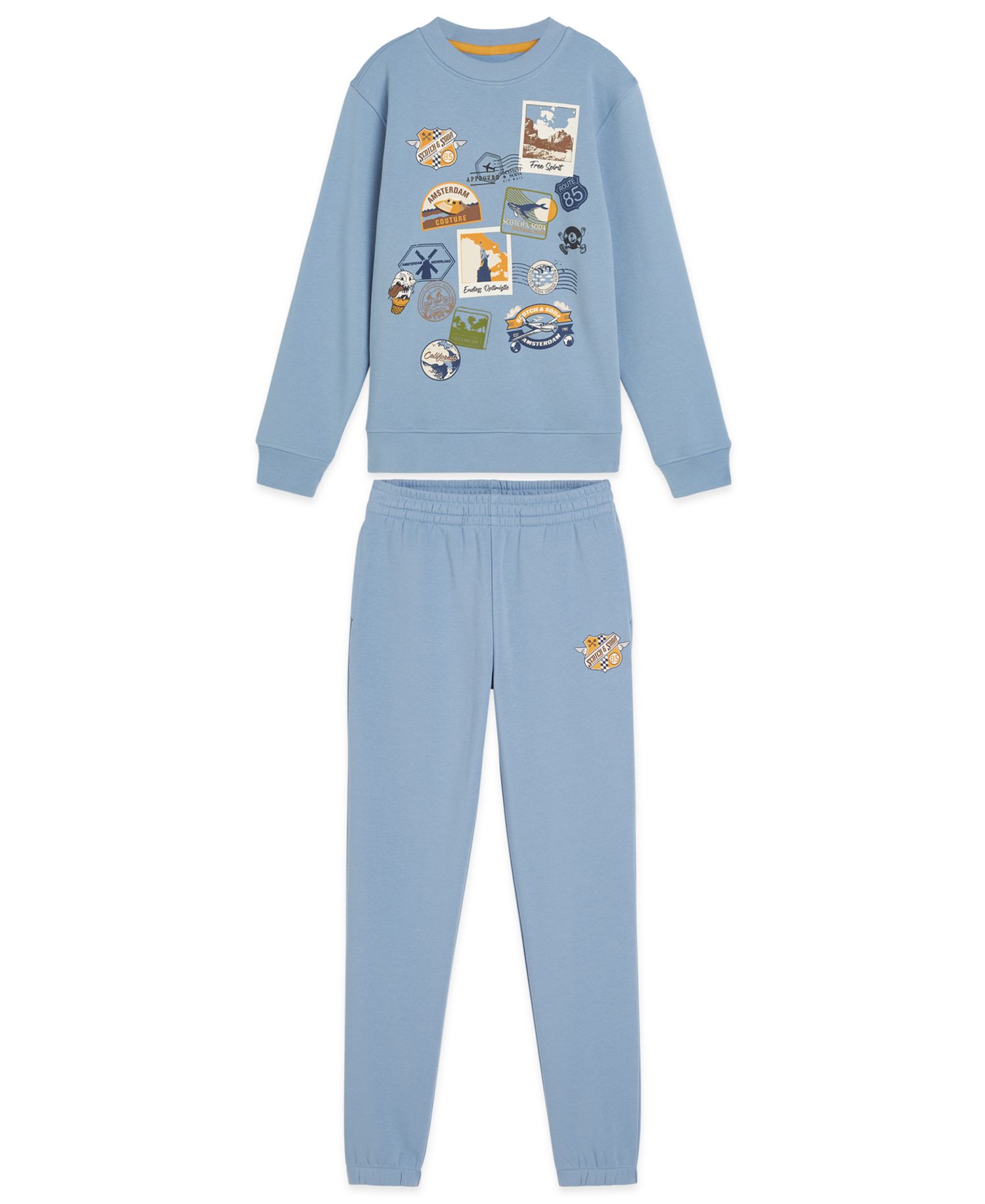 Boys' 8-16 Crewneck Sweatshirt and Jogger Pants, 2-Piece Set