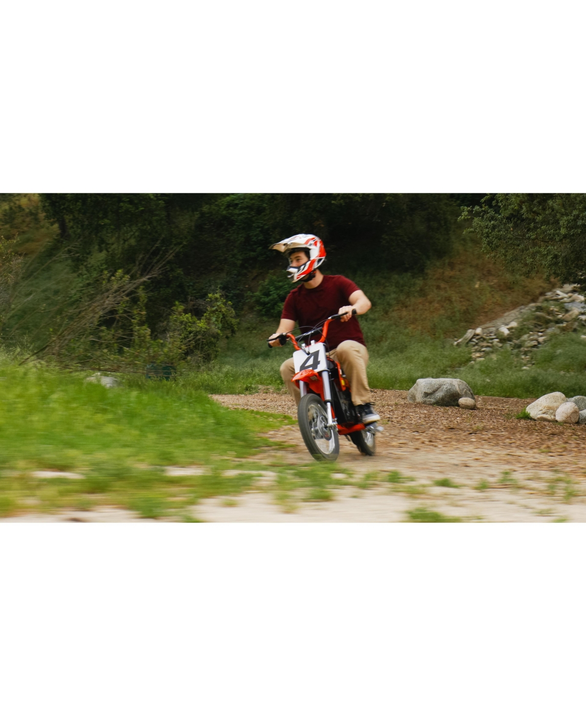 Razor MX500 Red Dirt Rocket High-Torque Electric Motorcycle Dirt Bike for Adult