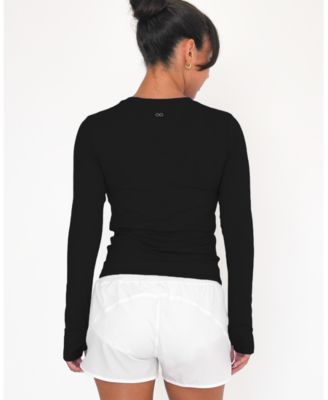 Women's Raya Mid Length Compression Nylon Long Sleeve Top