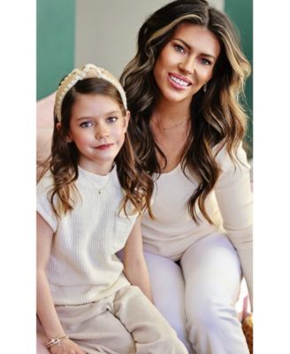 Gold Filled Paperclip Chain With Gold Cross Charm Necklace