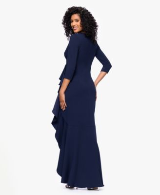 Women's Long Cascading Ruffle Gown