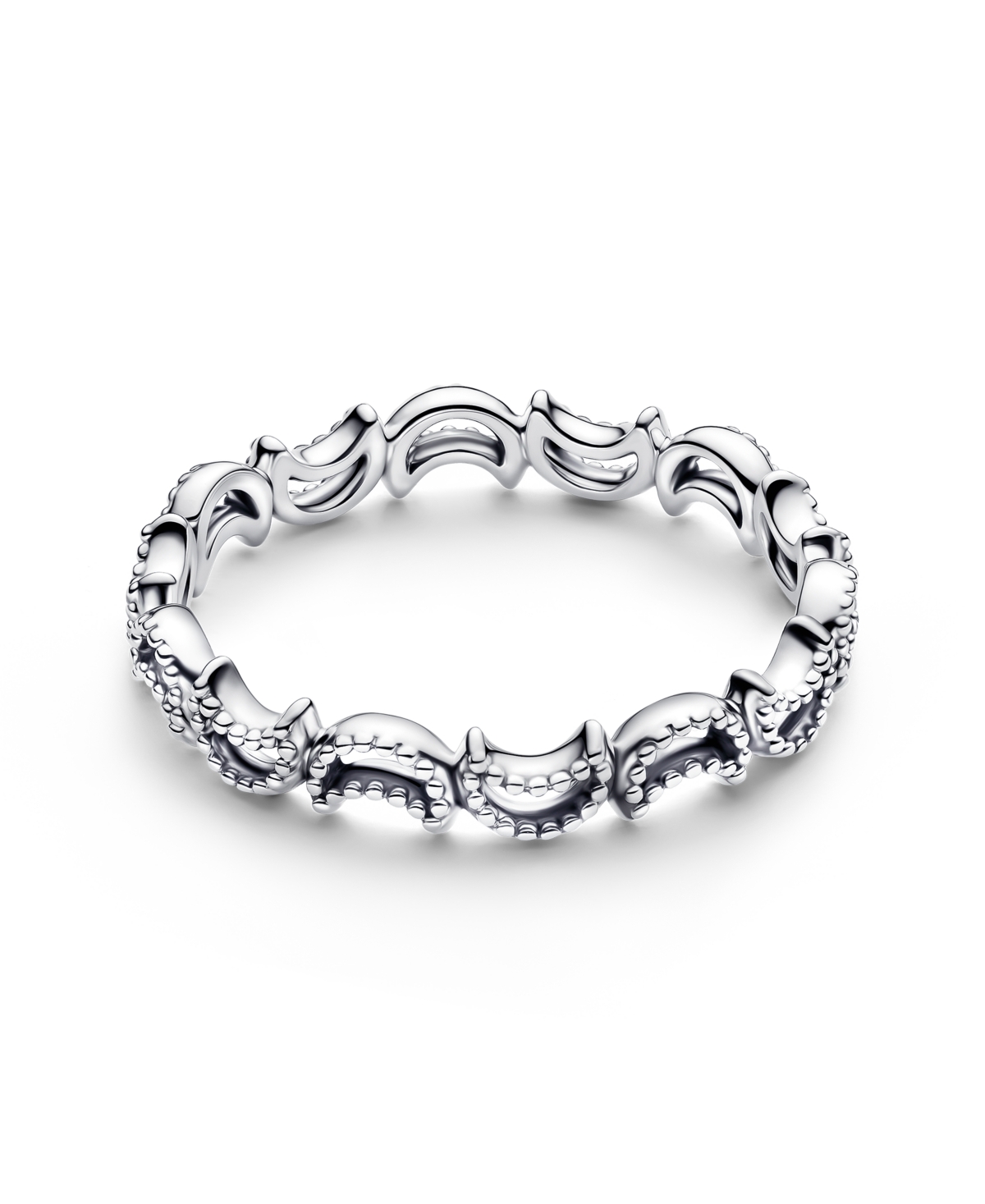 Pandora Crescent Moon Ring In Silver