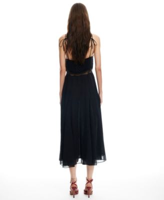 Women's Harmony Plunge Neck Midi Dress