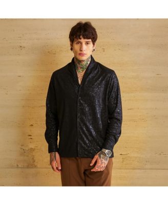 Men's Onyx Black Corroded-Tactile Shirt