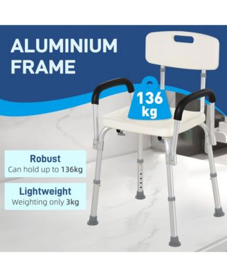 Adjustable Medical Shower Chair BathTub Seat Bench Easy Detachable Backrest