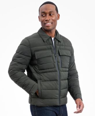 Men's Quilted Shirt Jacket