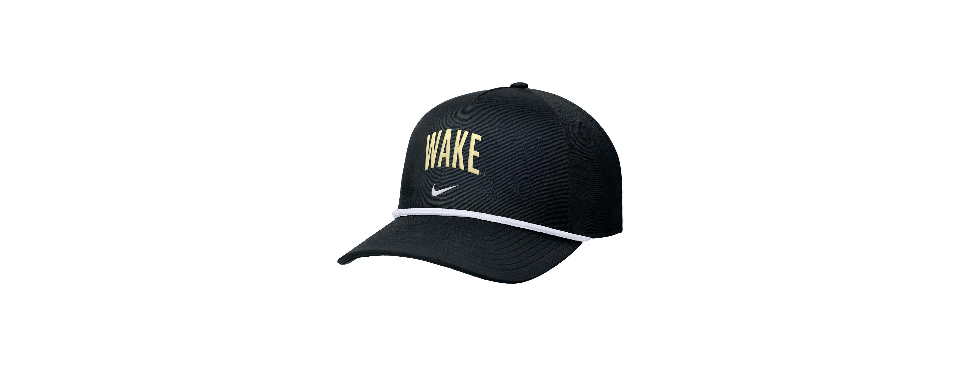 Men's Black Wake Forest Demon Deacons Rise Adjustable Hat