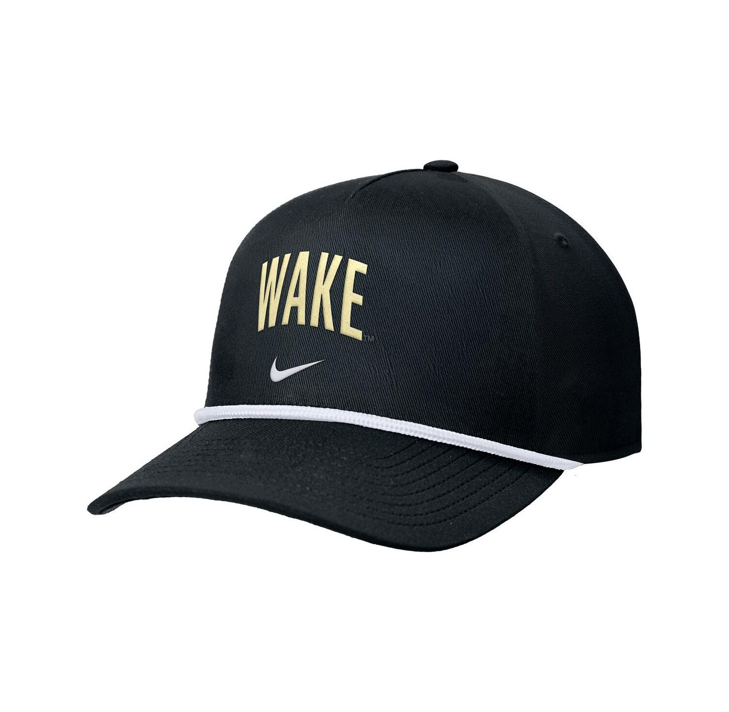 Men's Black Wake Forest Demon Deacons Rise Adjustable Hat