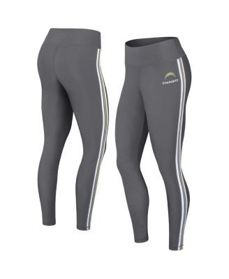 Women's Charcoal Los Angeles Chargers Color Block Leggings