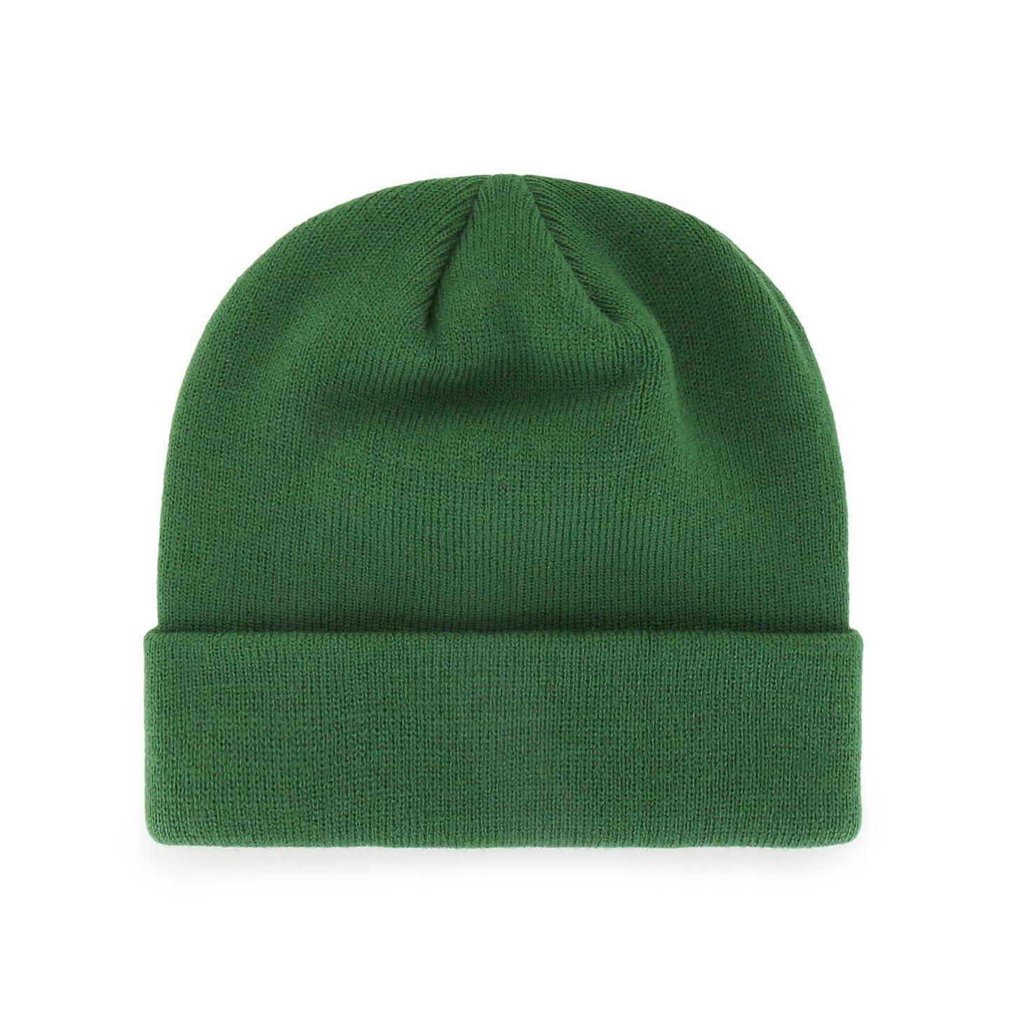 Мужская шапка '47 Brand Green New York Jets Primary Cuffed Knit Hat — фото 2